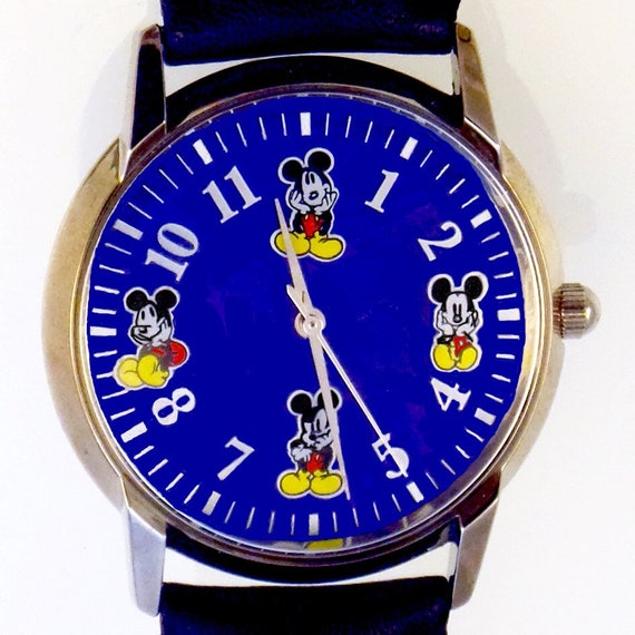 Mickey Rare Color Change Dial Fossil Disney Mood … - image 1