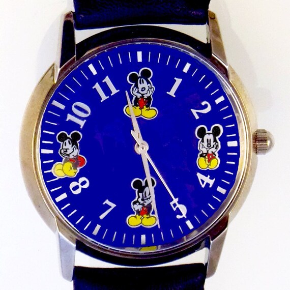 Mickey Rare Color Change Dial Fossil Disney Mood … - image 1