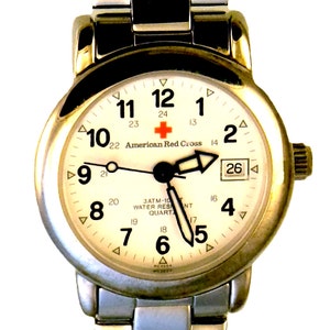 Red cross watch sale