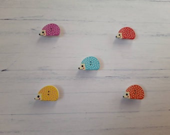 Cross Stitch Magnet - Hedgehog Needleminder - Needleminders - Sewing Accessories - Embroidery Magnet - Cross Stitch Minder - Hedgehog Button