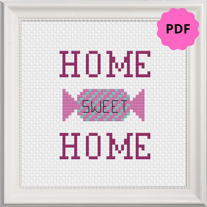 Housewarming Cross Stitch Instant Download Funny Modern Embroidery Pattern Pdf Pattern Modern Home Sweet Home Cross Stitch Pattern Art Collectibles Fiber Arts Droneblikk No