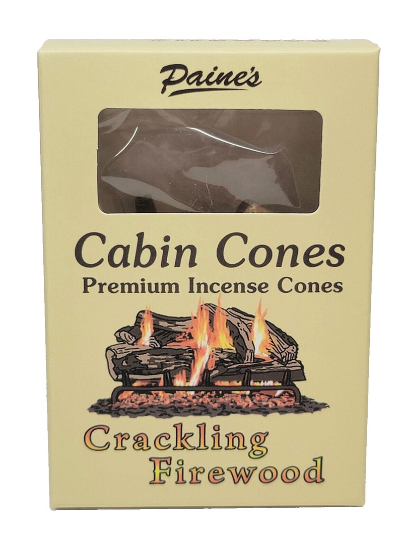 Crackling Firewood 25 Incense Log Cabin Cones Paine's Etsy