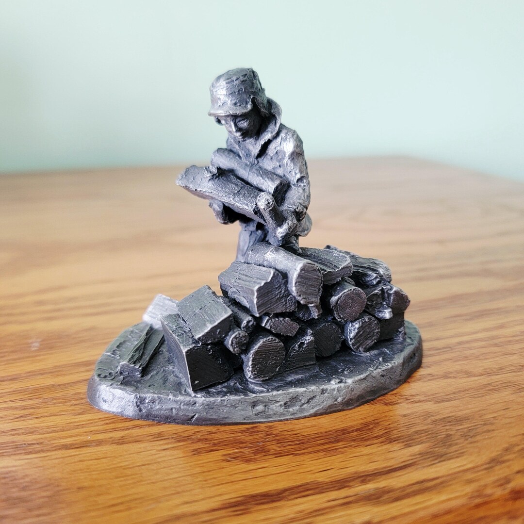 Vintage International Pewter Lumberjack Figurine - 