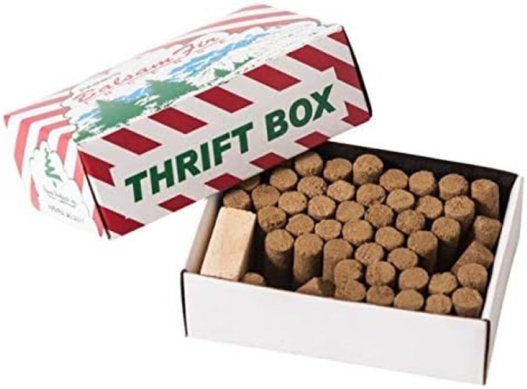 Box of 50 Balsam Fir Incense Logs With Holder Paine's Christmas Tree
