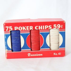 75 żetonów pokerowych rocznik nr 41