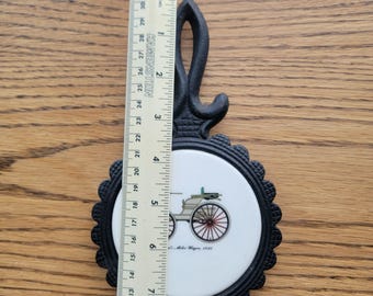 Vintage Duryea's Motor Wagon 1895 Classic Car Cast Iron and Tile