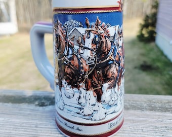 Vintage Budweiser Clydesdale samlarölsbrygga - Anheuser-Busch, Inc. 1989