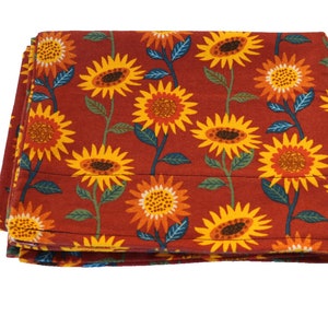 Flanellen zonnebloem herfst/winter kussensloop 20 x 31 inch bloemen bruin geeloranje standaard kussens of kussensloop koninginnen