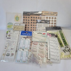 Gran lote de pegatinas para álbumes de recortes, suministros, adornos en 3D, Pensando en ustedes juntos, felicitaciones, tarjetas de agradecimiento, creación de recuerdos de amigos