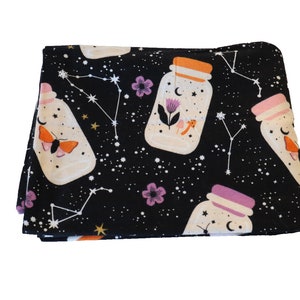 Flanellen vuurvliegjes en motten winterkussensloop 20 x 31 inch melkweginsecten zwart paars wit standaard- of koninginkussens