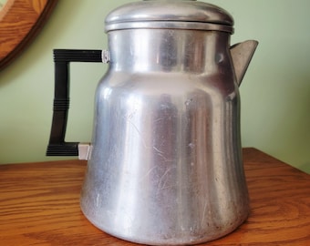 Cafetera de aluminio Vintage Wear-Ever n.º 3016