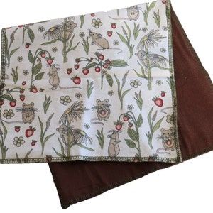 set 2 Mouse Strawberry flannel gauze reusable cloth napkin wash baby burp paperless towel unpaper flowers dust rag cloth tea kitchen dish