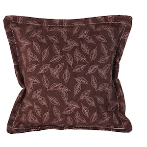 Balsam Fir Filled Pillow Leaf Pattern Pine Needles Sachet Christmas Tree 5" Home Fragrance potpourri flannel fabric burgundy brown leaves