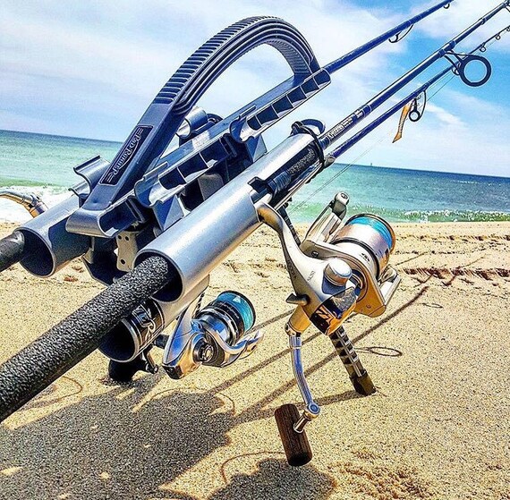 ROD RUNNER EXPRESS: 3 Rod Fishing Rod Holder and Carrier Christmas Gift Camping, Surf, Pier and Boat! Makes It Easy! Father's Day Gift! ROD RUNNER EXPRESS: 3 Rod Fishing Rod Holder and Carrier Christmas Gift Camping, Surf, Pier and Boat! Makes It Easy! Father's Day Gift!