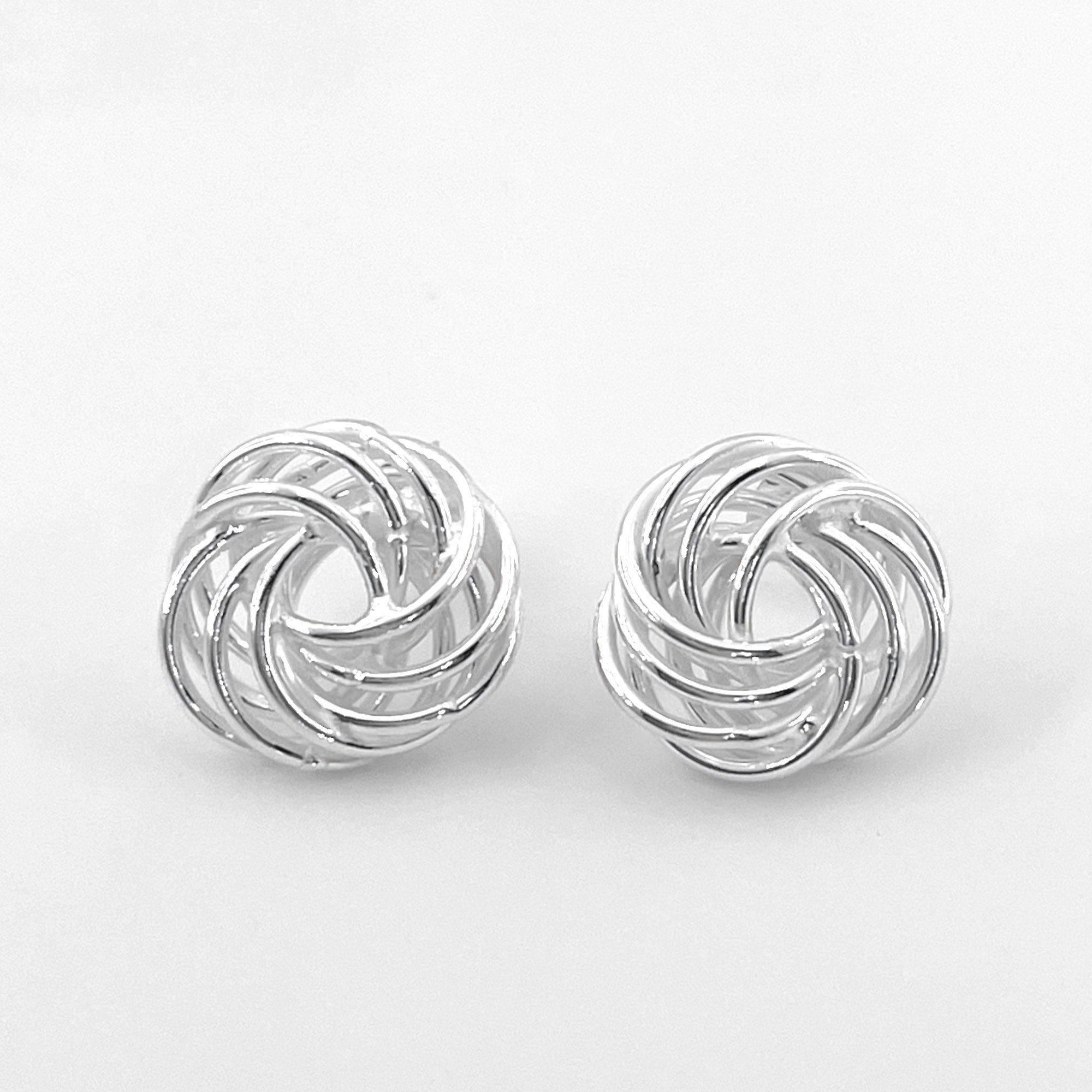 Love Knot Stud Earrings Sterling Silver 925 Women Earrings Love Knot Stud Earrings Classic Women Earrings Love Knot Stud Sterling silver 925