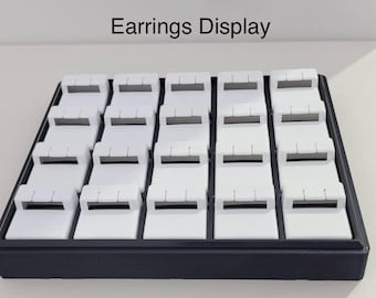 20-Earring Display Tray: Stackable Jewelry Organizer