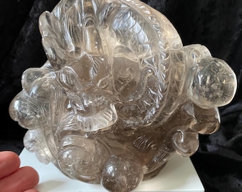 クォーツドラゴン彫刻 - Etsy 日本