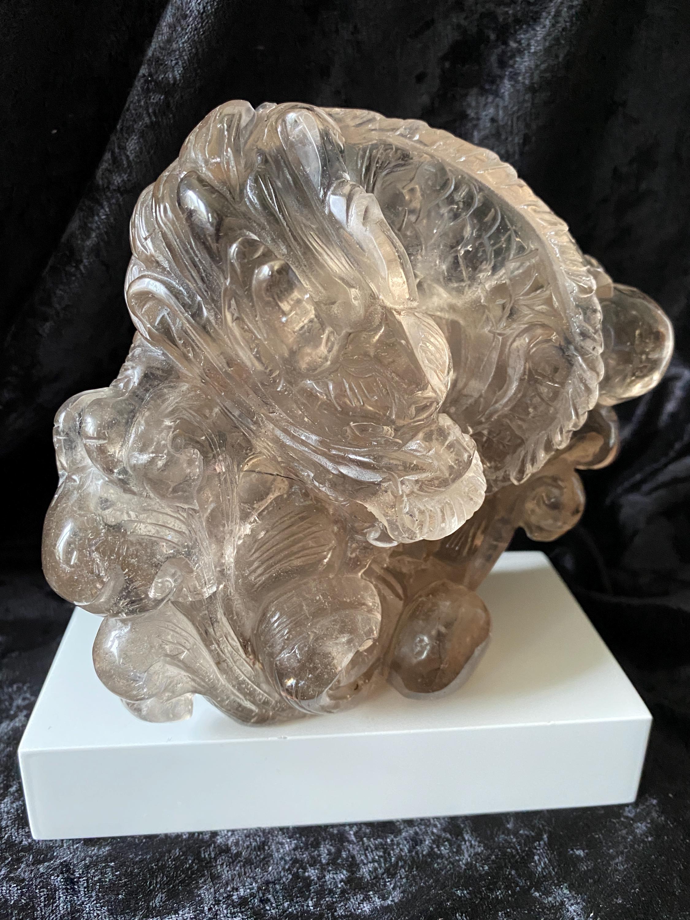 クォーツドラゴン彫刻 - Etsy 日本