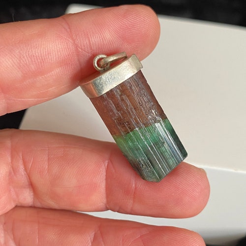 Pink and Green Tourmaline Pendant shops