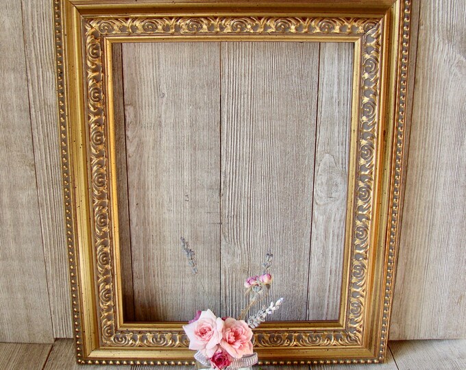 Ornate 8 X 10 Gold Picture Frame Etsy