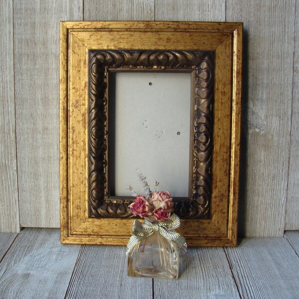 Ornate 4 x 6 Gold and Bronze Frame