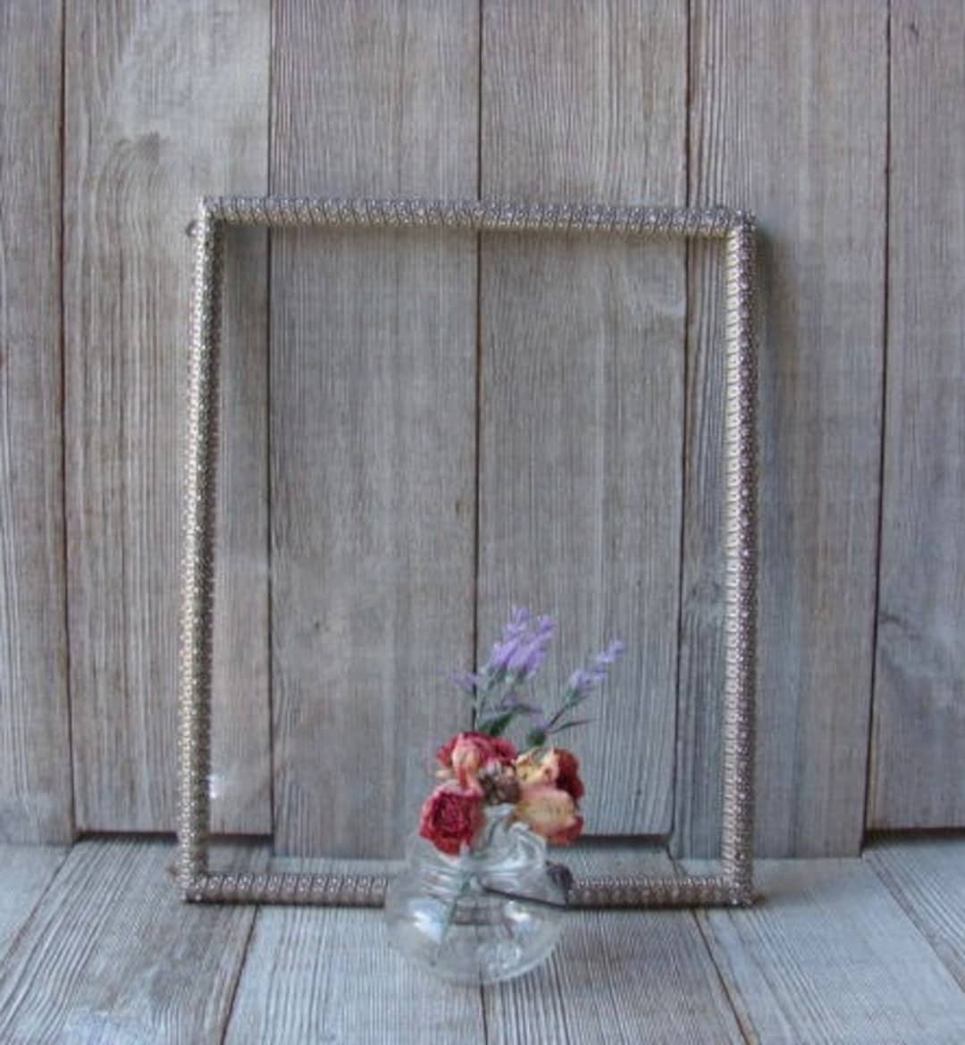 8 x 10 Silver Crystalized Picture Frame main image 0