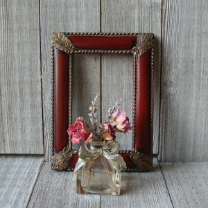 30x40 dark red glossy wooden picture frame