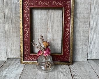 5 x 7 Red and Gold Picture Frame