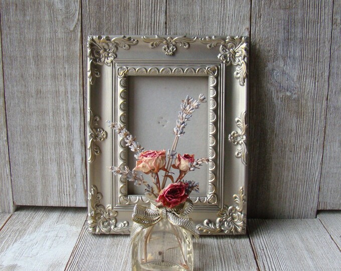 Ornate 3 1/2 X 5 Silver and Gold Frame Etsy