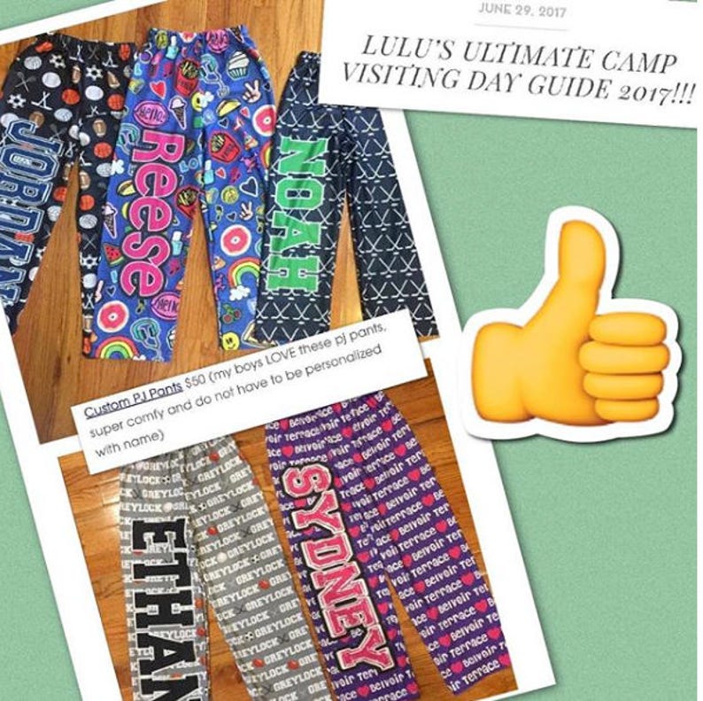 Personalized Patches PJ Pants
