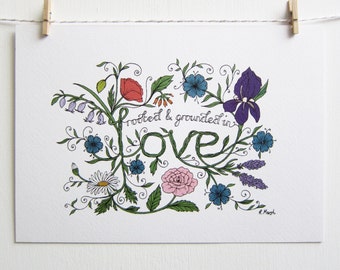 Rooted & Grounded in Love Art Print