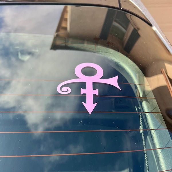 Prince Symbol Bumper and Glass Vinyl Decal