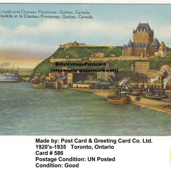 Chateau Frontenac, Quebec City  (C176)