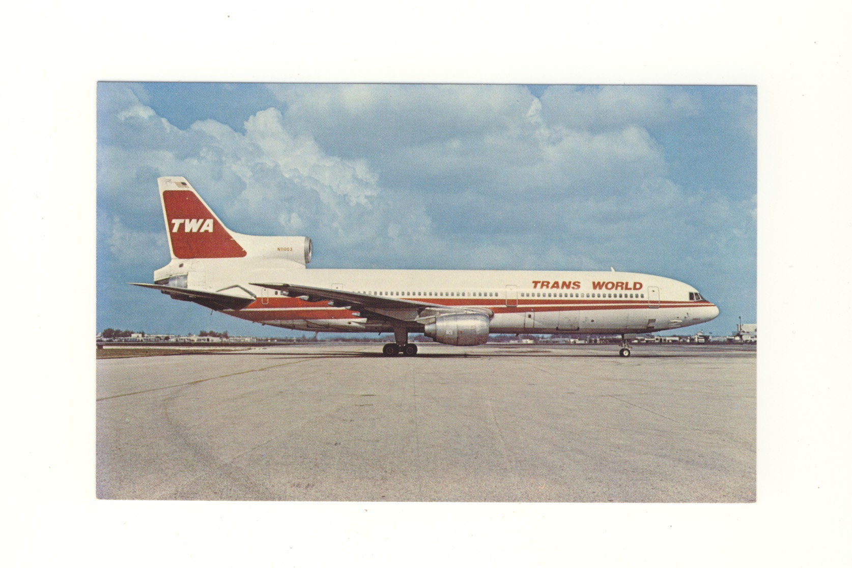 540円 輝い 超レア1 100日東 L-1011トライスター TWA航空 デカール