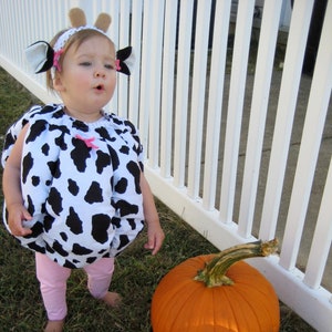 Cow Costume Child First Halloween Costume Boy Cow Costume Toddler Girl Cow Costume Unique Cow Outfit Halloween Baby Animal Costume