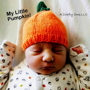 Pumpkin Hat Baby, Candy Corn Hat, Newborn Baby Hat, Toddler Fall Hat