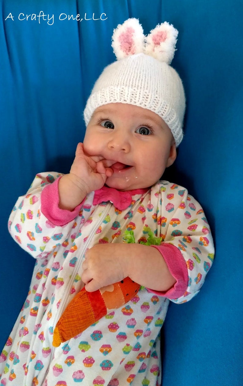 Bunny Hat Newborn Baby Hat Easter Bunny Hat Bunny Ear Etsy