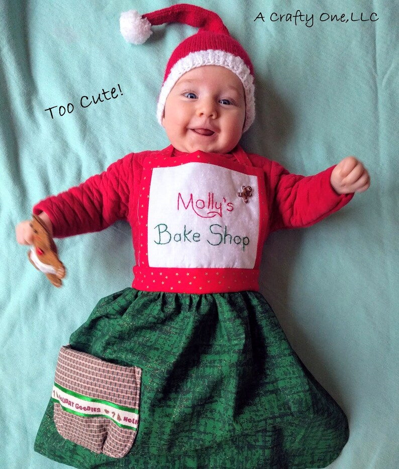 Holiday Ruffle Child Apron