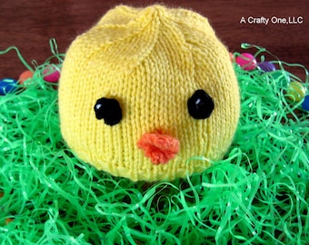 Baby Chick Hat, Easter Newborn Hat, Yellow Baby Easter Chick Hat, Child Chick Hat, Knit Hat Size Newborn - 6, Spring Baby Hat, Toddler Hat