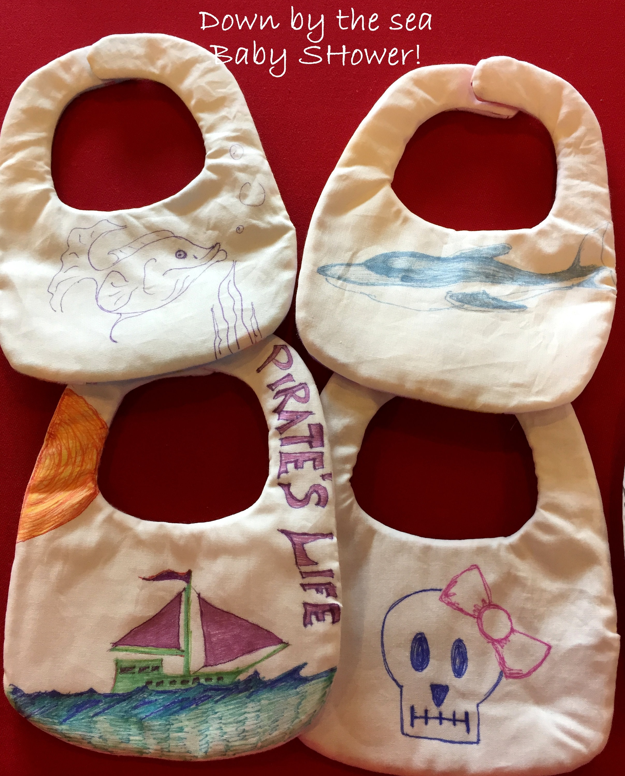 Bib Decorating Station Baby Shower Game Baby Shower Games Etsy