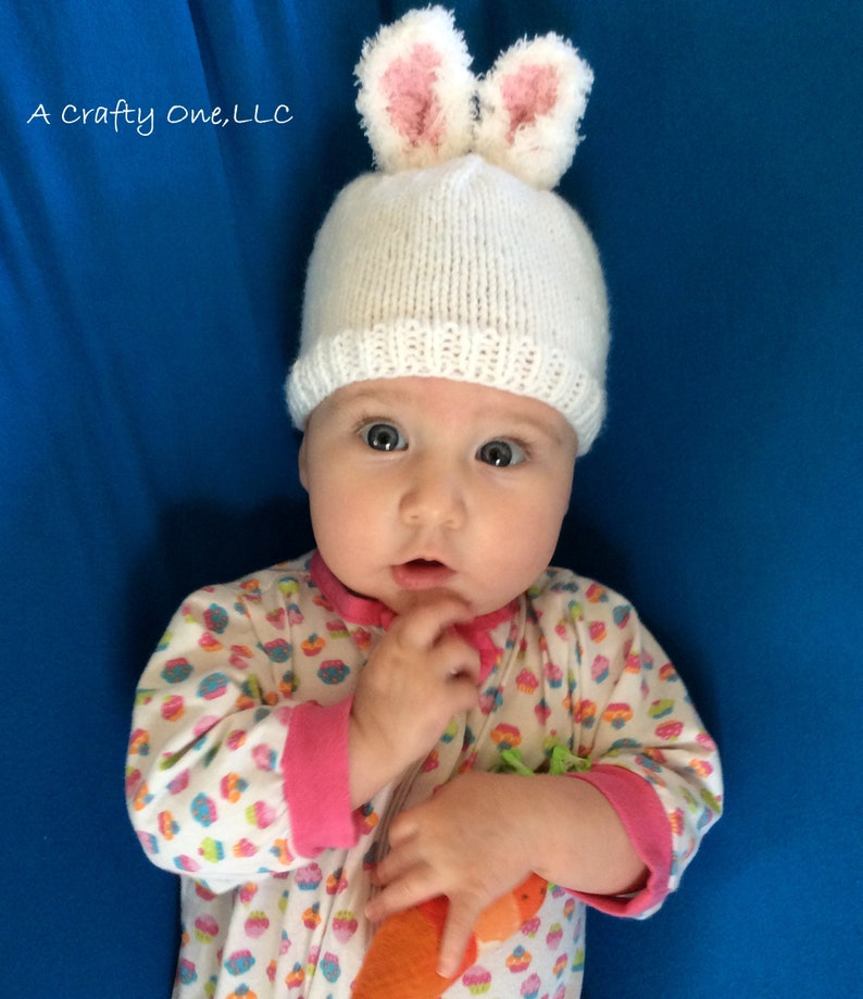 Bunny Hat Newborn Baby Hat Easter Bunny Hat Bunny Ear Etsy
