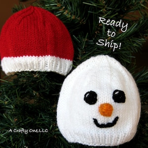 Snowman Hat Baby Santa Hat Child Snowman Toddler Santa Hat infant Winter Beanie Warm Cap Toddler Photo Prop