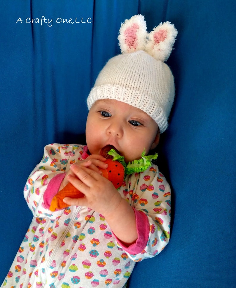 Bunny Hat Newborn Baby Hat Easter Bunny Hat Bunny Ear Etsy