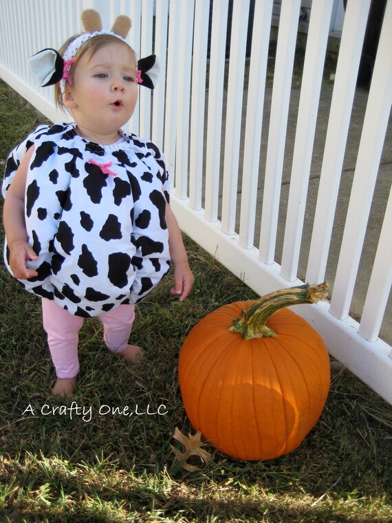 Baby girl top cow costume