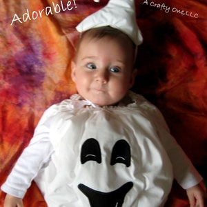 Ghost Costume, Ghost Costume Toddler Boy, Ghost Costume Toddler Girl, Ghost Costume Child, Ghost First Halloween Costume, Ghost Outfit Baby image 2