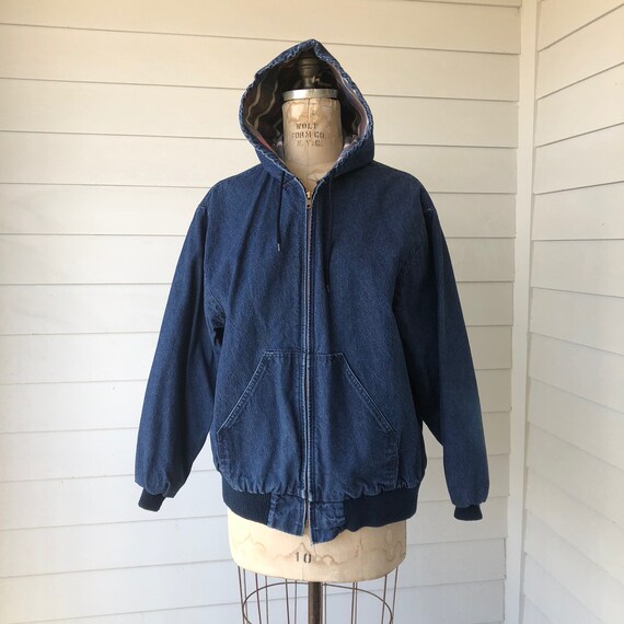 denim bomber jacket vintage