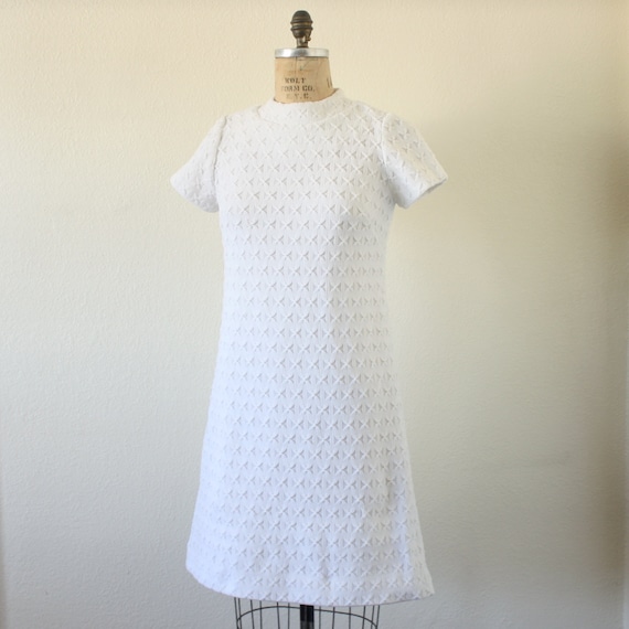 60s mod wedding dress