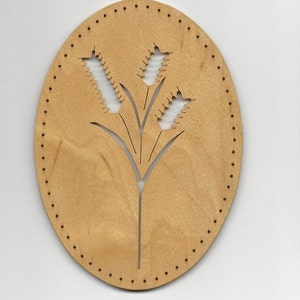 Wheat Stalks # 23, 5X7” oval pine needle basket base