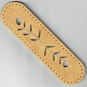 Olive Branch Oval #048, Pine needle cracker basket base, 2" X 8"