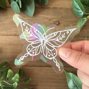 SUN CATCHER Decalcomania estetica a farfalla / RAINBOW Suncatcher / Window Decal / Adesivo / Cling / Film / Diffrazione per auto / Prisma / Rainbow Maker
